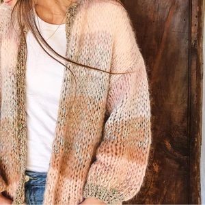Maiami Ombré big cardigan multi soft size xs